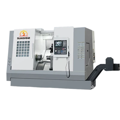 Yüksek Sertlik Yatak İşleme Kararlı CNC Eğimli Torna